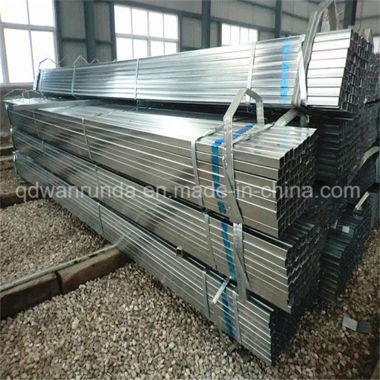 Square Pre-Galvanized Steel Pipe for Decoration or Steel Furniture