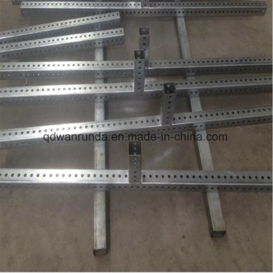 Perforated and Telescoping Square Tube for Traffic Sign Post