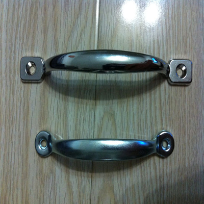 Steel Door Handle with Polished Surface